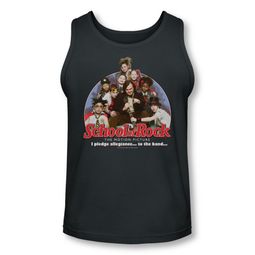 School Of Rock Tank Top I Pledge Allegiance Charcoal Tanktop School Of Rock Tank Top I Pledge Allegiance Charcoal Tanktop
