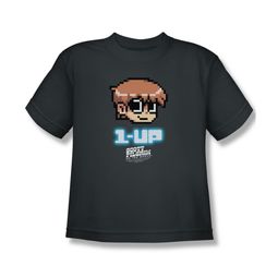 Scott Pilgrim Vs. The World Shirt Kids 1 Up Charcoal Youth Tee T-Shirt