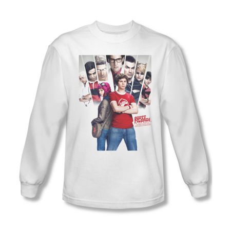 Scott Pilgrim Vs. The World Shirt Pilgrim Poster Long Sleeve White Tee T-Shirt