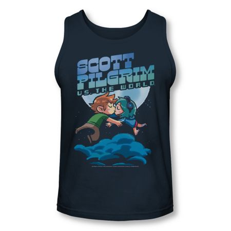 Scott Pilgrim Vs. The World Tank Top Lovers Navy Tanktop
