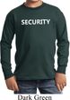 Security Guard Kids Long Sleeve Shirt