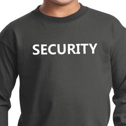 Security Guard Kids Long Sleeve Shirt