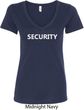 Security Guard Ladies V-Neck Shirt