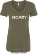 Security Guard Ladies V-Neck Shirt