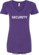 Security Guard Ladies V-Neck Shirt