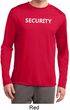Security Guard Mens Dry Wicking Long Sleeve Shirt
