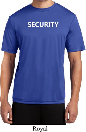 Security Guard Mens Moisture Wicking Shirt