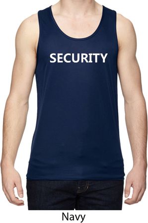 Security Guard Mens Moisture Wicking Tanktop