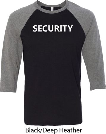 Security Guard Mens Raglan Shirt