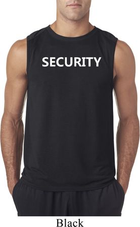 Security Guard Mens Sleeveless Shirt