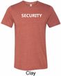 Security Guard Mens Tri Blend Crewneck Shirt