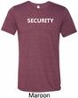 Security Guard Mens Tri Blend Crewneck Shirt