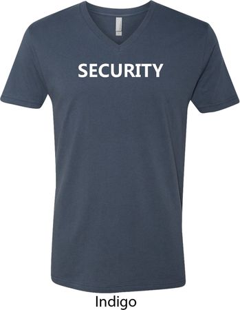 Security Guard Mens V-Neck Shirt