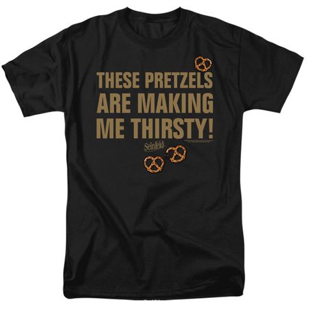 Seinfeld These Pretzels Are Making Me Thirsty Black T-shirt