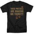 Seinfeld These Pretzels Are Making Me Thirsty Black T-shirt
