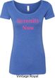 Serenity Now Ladies Scoop Neck Shirt