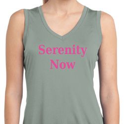 Serenity Now Ladies Sleeveless Moisture Wicking Shirt Serenity Now Ladies Sleeveless Moisture Wicking Shirt