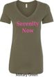Serenity Now Ladies V-Neck Shirt