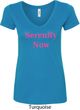 Serenity Now Ladies V-Neck Shirt