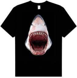 Shark T-shirt - Great White Shark 3D Awesome Adult Tee