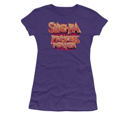 She-Ra Shirt Juniors Logo 2 Purple Tee T-Shirt