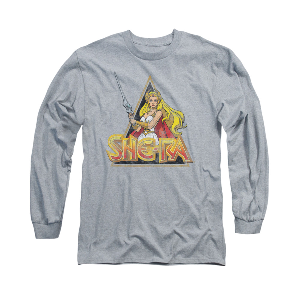 She-Ra Shirt Rough Ra Long Sleeve Athletic Heather Tee T-Shirt - She-Ra ...