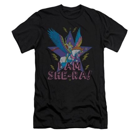 She-Ra Shirt Slim Fit I Am She Ra Black Tee T-Shirt