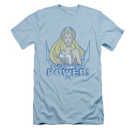 She-Ra Shirt Slim Fit Power Light Blue Tee T-Shirt