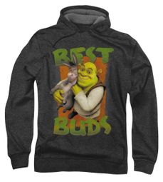 Shrek Hoodie Sweatshirt Best Buds Charcoal Adult Hoody Sweat Shirt Shrek Hoodie Sweatshirt Best Buds Charcoal Adult Hoody Sweat Shirt