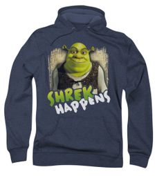 Shrek Hoodie Sweatshirt Happens Navy Blue Adult Hoody Sweat Shirt