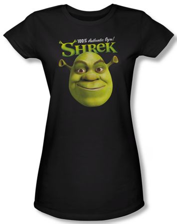 Shrek Shirt Juniors Authentic Ogre Black Tee T-Shirt