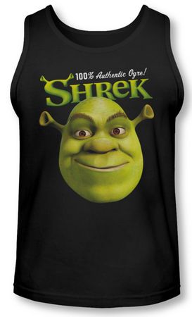 Shrek Tank Top Authentic Ogre Black Tanktop