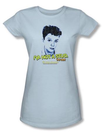 Sixteen Candles Juniors T-shirt Movie Stud Light Blue Tee Shirt
