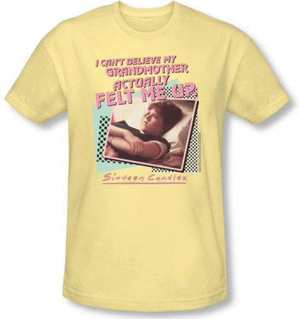 Sixteen Candles T-shirt Movie Grandmother Adult Banana Tee Shirt