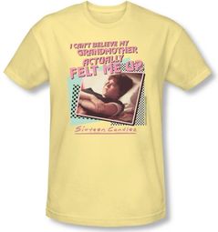 Sixteen Candles T-shirt Movie Grandmother Adult Banana Tee Shirt