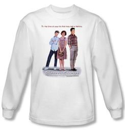 Sixteen Candles T-shirt Movie Poster Adult White Long Sleeve Tee Shirt