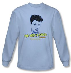 Sixteen Candles T-shirt Movie Stud Adult Light Blue Long Sleeve Shirt