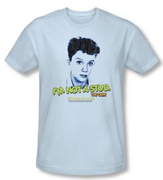 Sixteen Candles T-shirt Movie Stud Adult Light Blue Slim Fit Tee Shirt