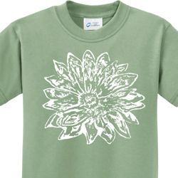 Sketch Lotus Kids Yoga Shirts