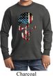 Skull Americana Kids Long Sleeve Shirt