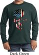 Skull Americana Kids Long Sleeve Shirt