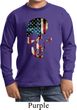 Skull Americana Kids Long Sleeve Shirt