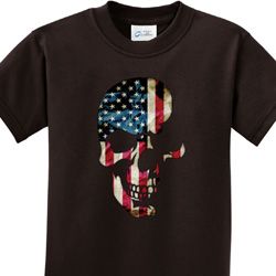 Skull Americana Kids Shirts
