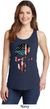 Skull Americana Ladies Tank Top
