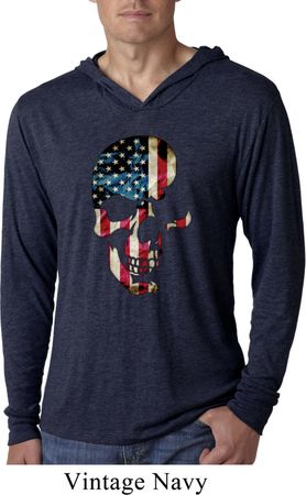 Skull Americana Lightweight Hoodie Shirt