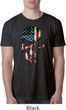 Skull Americana Mens Burnout Shirt