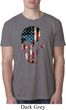 Skull Americana Mens Burnout Shirt