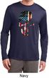 Skull Americana Mens Moisture Wicking Long Sleeve Shirt