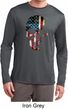 Skull Americana Mens Moisture Wicking Long Sleeve Shirt
