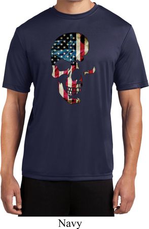 Skull Americana Mens Moisture Wicking Shirt
